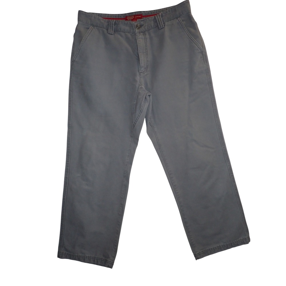 Eastern Mountain Sports Mens‎ Canvas Hiking Trail Work pants 34 x 29 Gray EMS